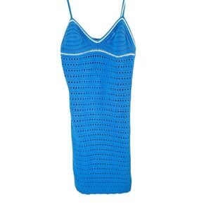EUC ANGL Willow & Wind Blue Kit Midi Dress Medium